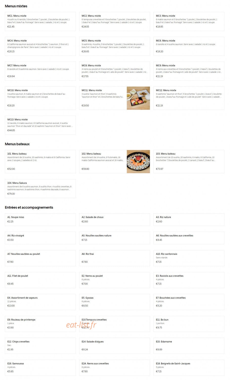 Sakura — carte page 2