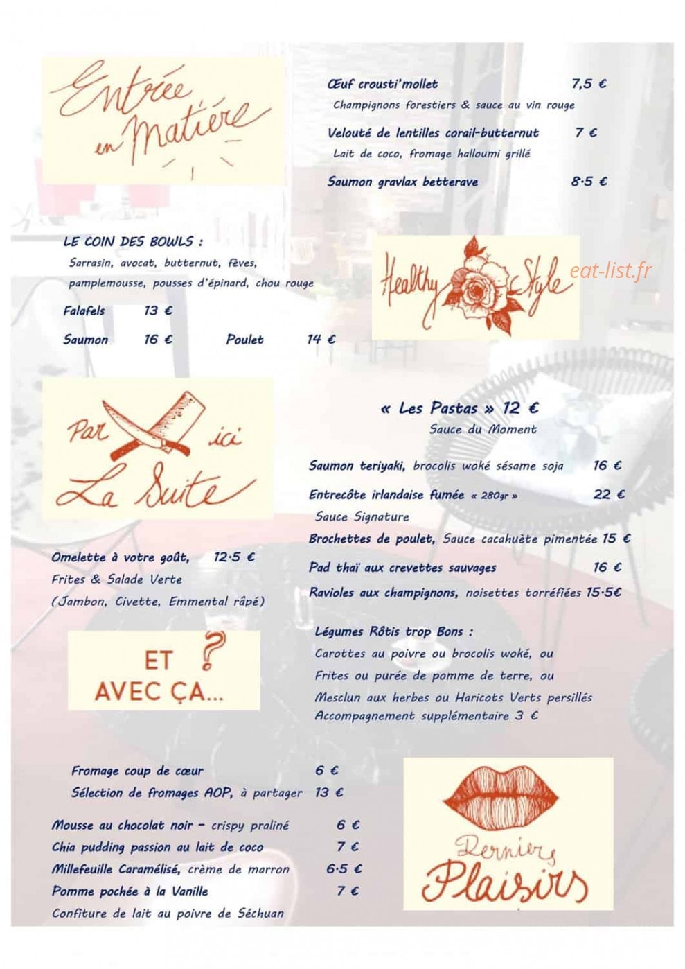 Novotel — carte page 2