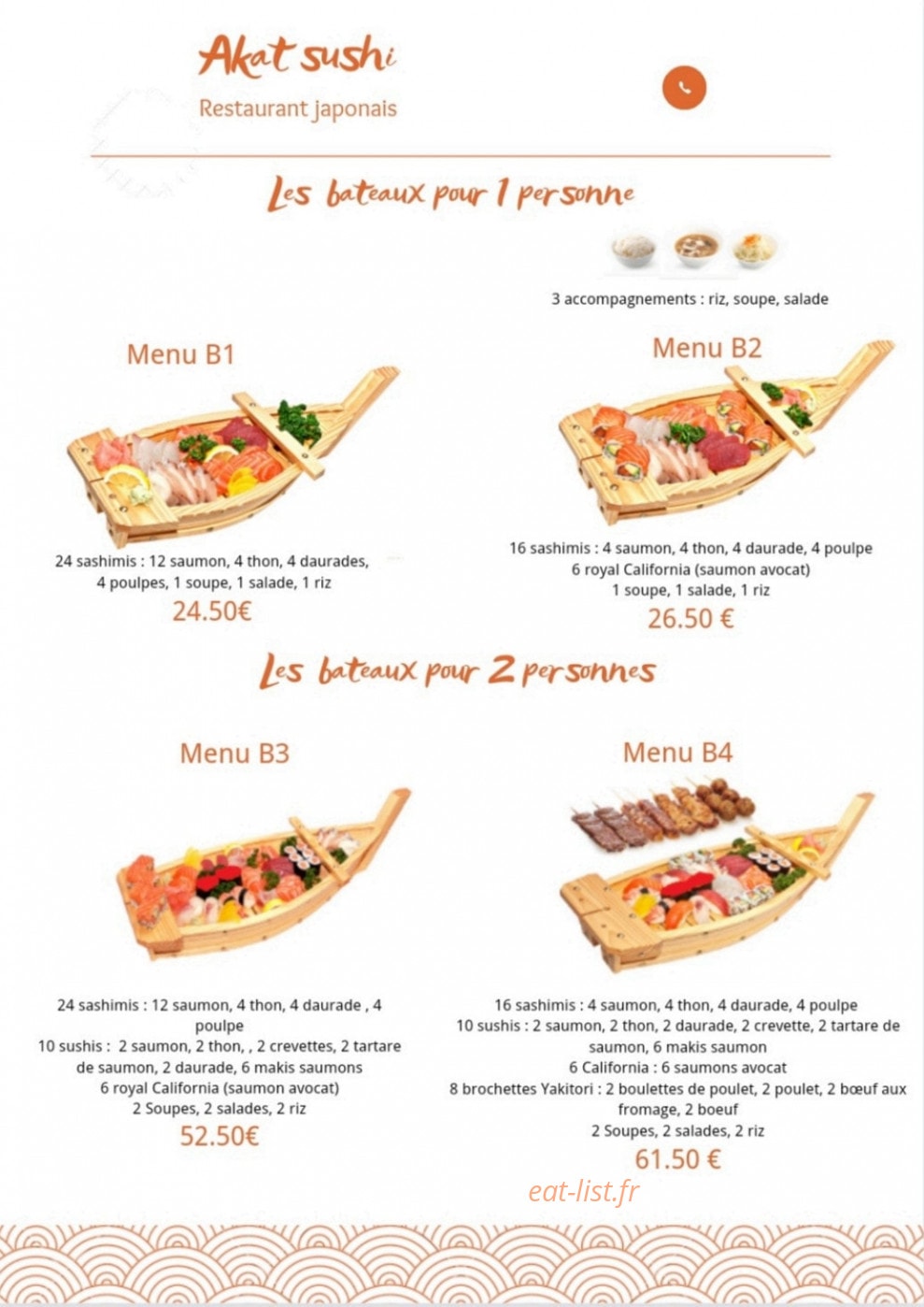 Akat Sushi — carte page 10