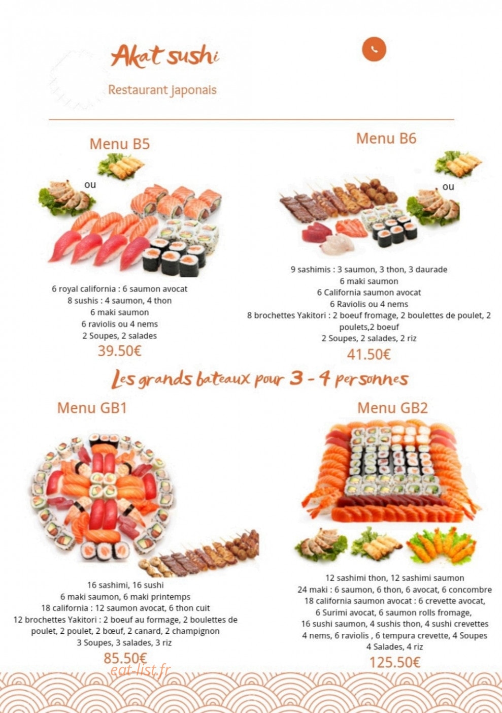 Akat Sushi — carte page 11