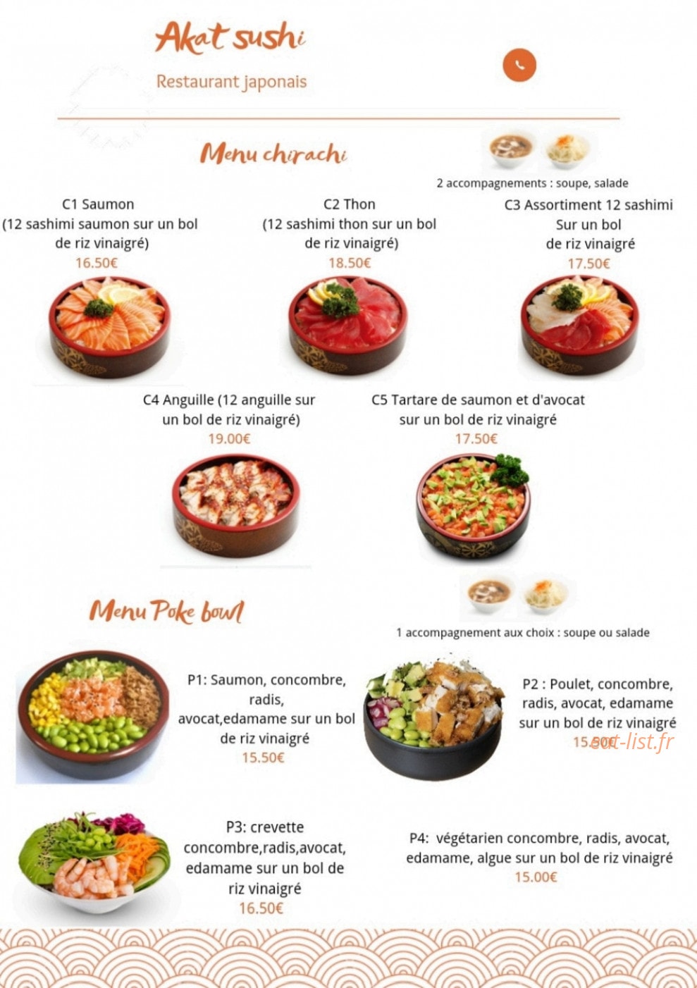 Akat Sushi — carte page 9