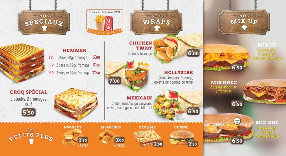 Hollyfood — carte page 3