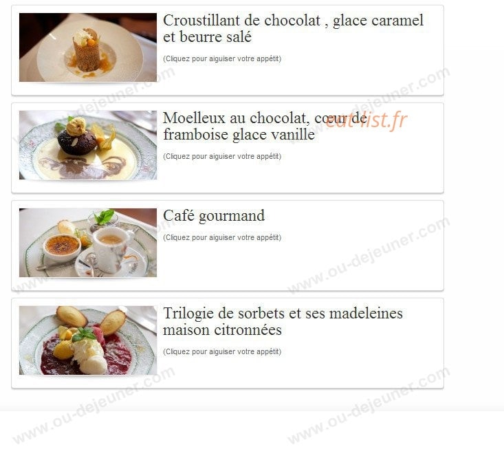La Ciboulette — carte page 3