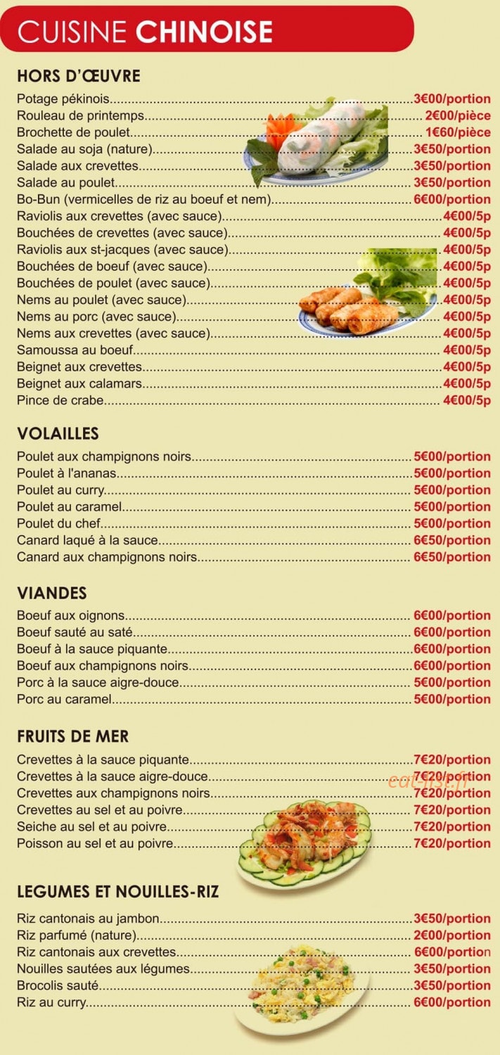 La Mandarine — carte page 9