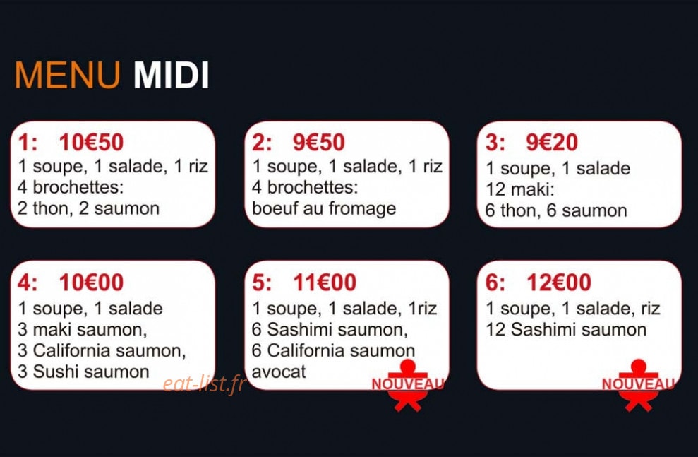 La Mandarine — carte page 3