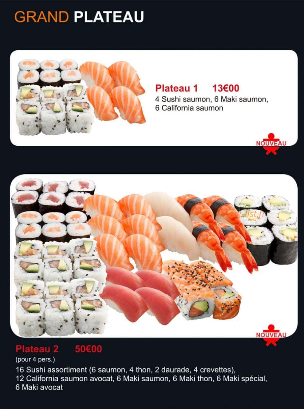 La Mandarine — carte page 7
