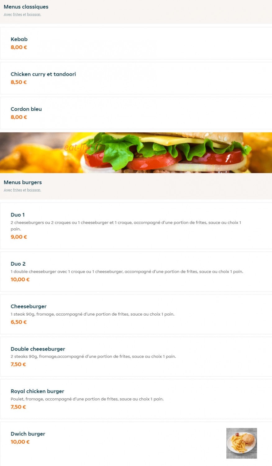 My Dwich — carte page 2