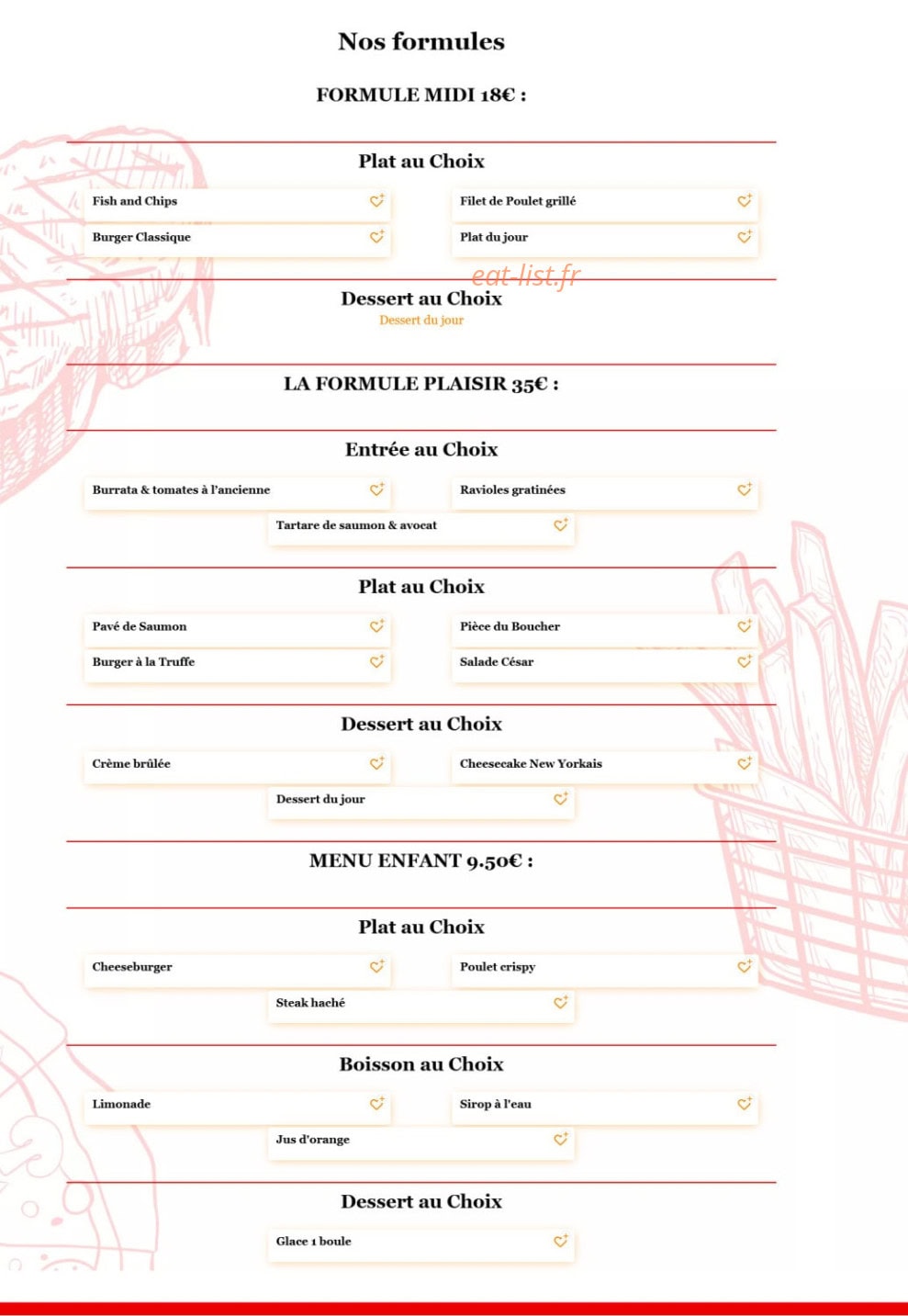 Alliya steakhouse — carte page 3
