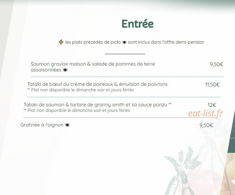 Arômé — carte page 2