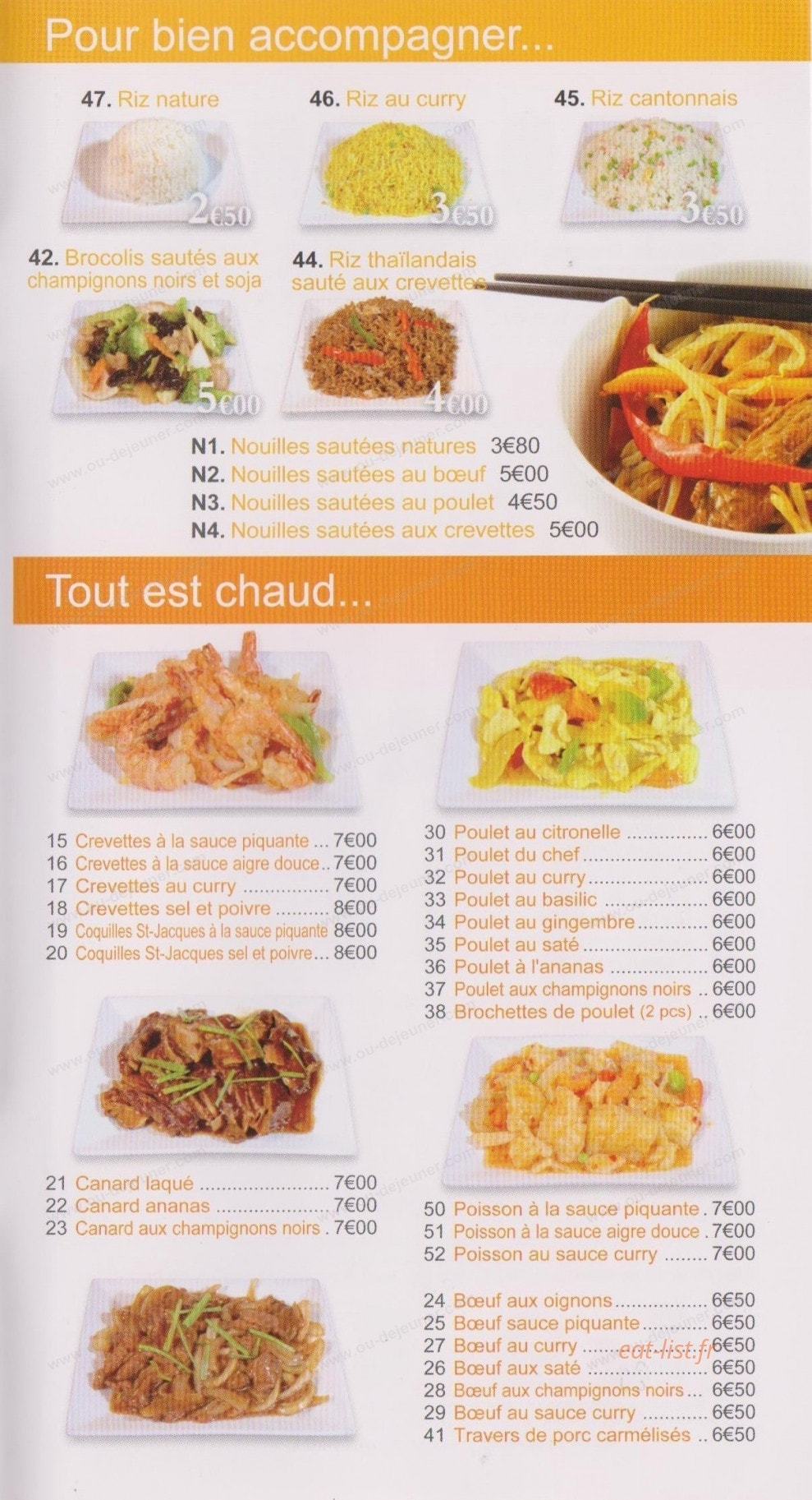 Au Jap Sushi — carte page 11