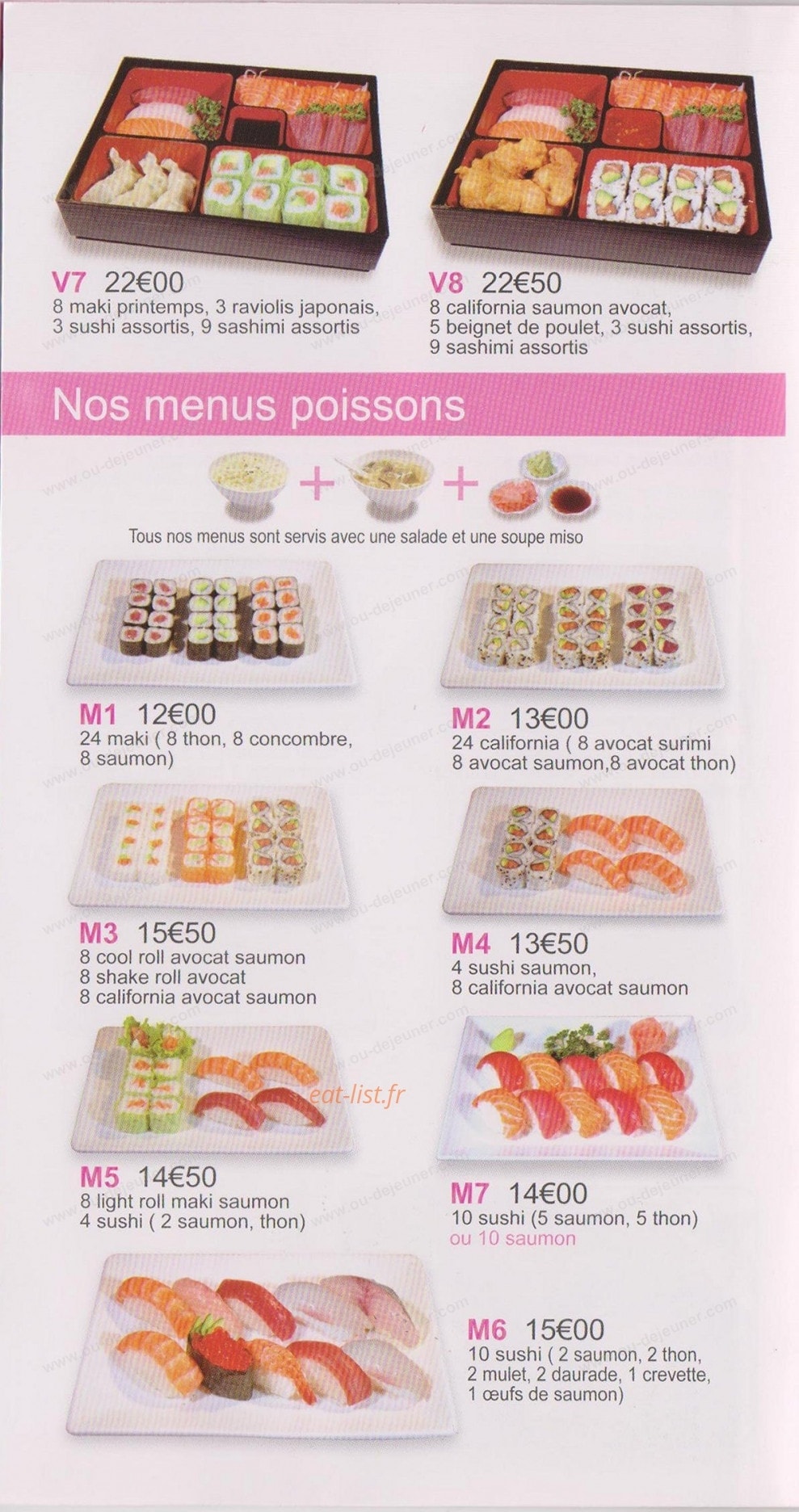 Au Jap Sushi — carte page 6