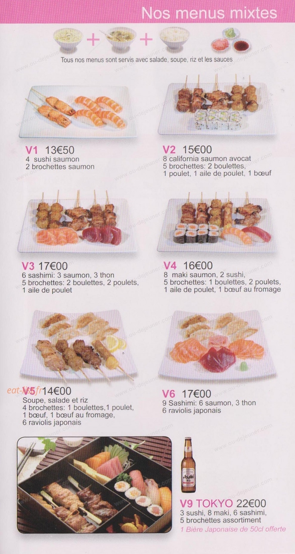 Au Jap Sushi — carte page 5