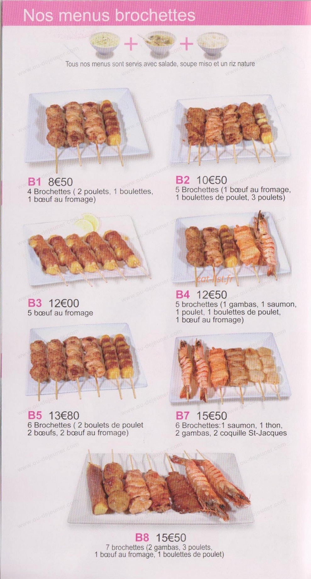 Au Jap Sushi — carte page 4