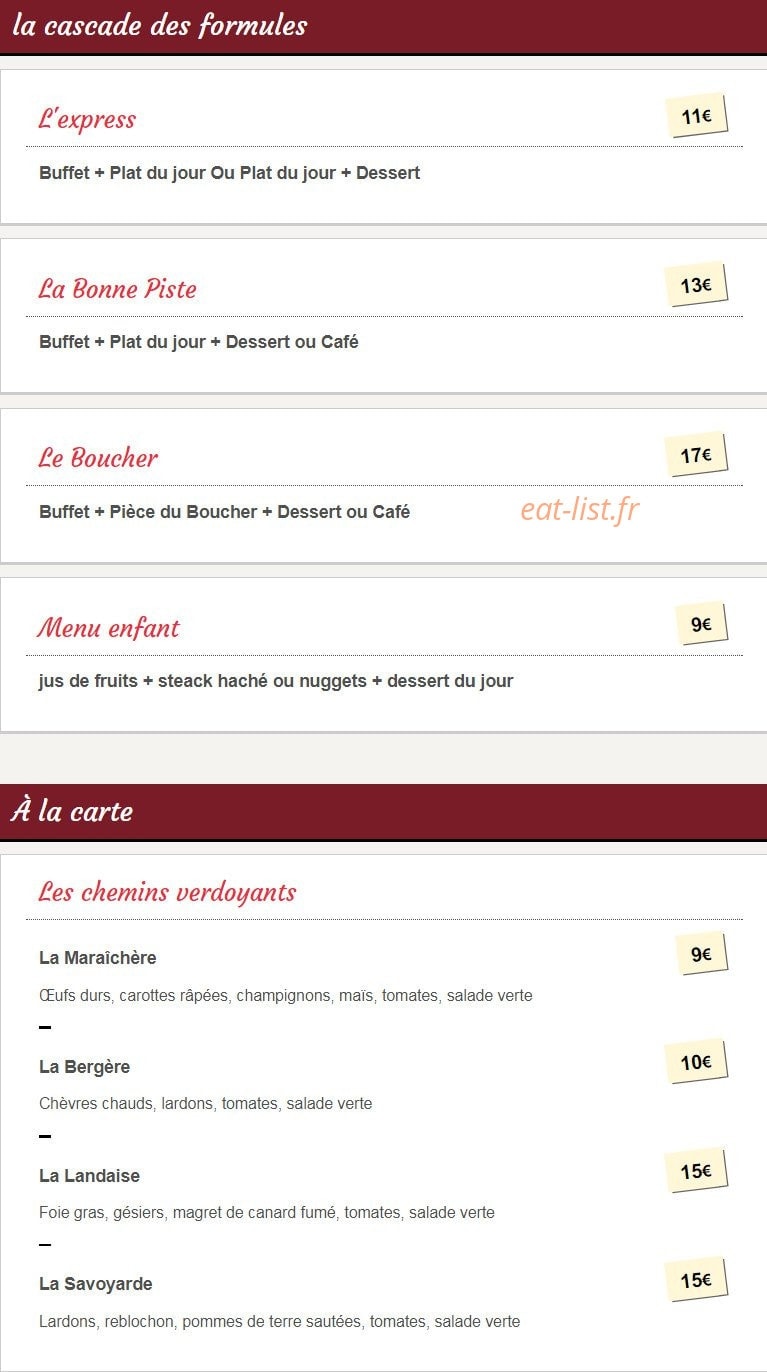 Bonne Piste — carte page 1