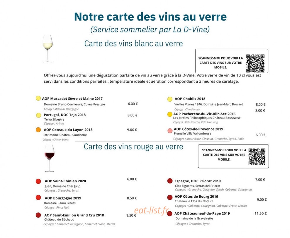 Chez Eva — carte page 3