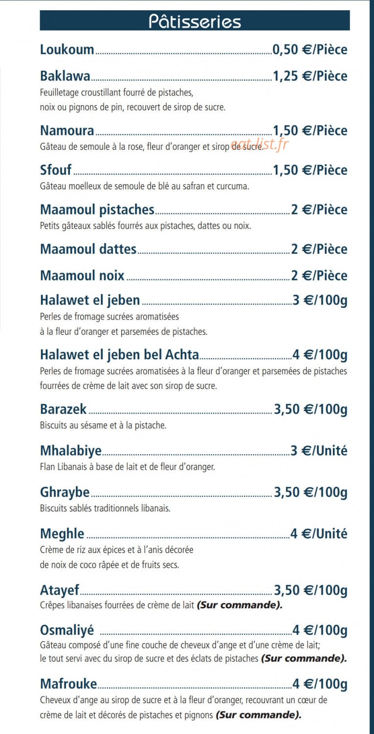 Chez Loulou — carte page 3