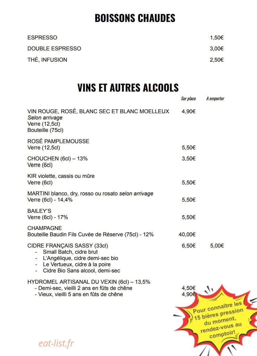 Deer 'n' Beer — carte page 5