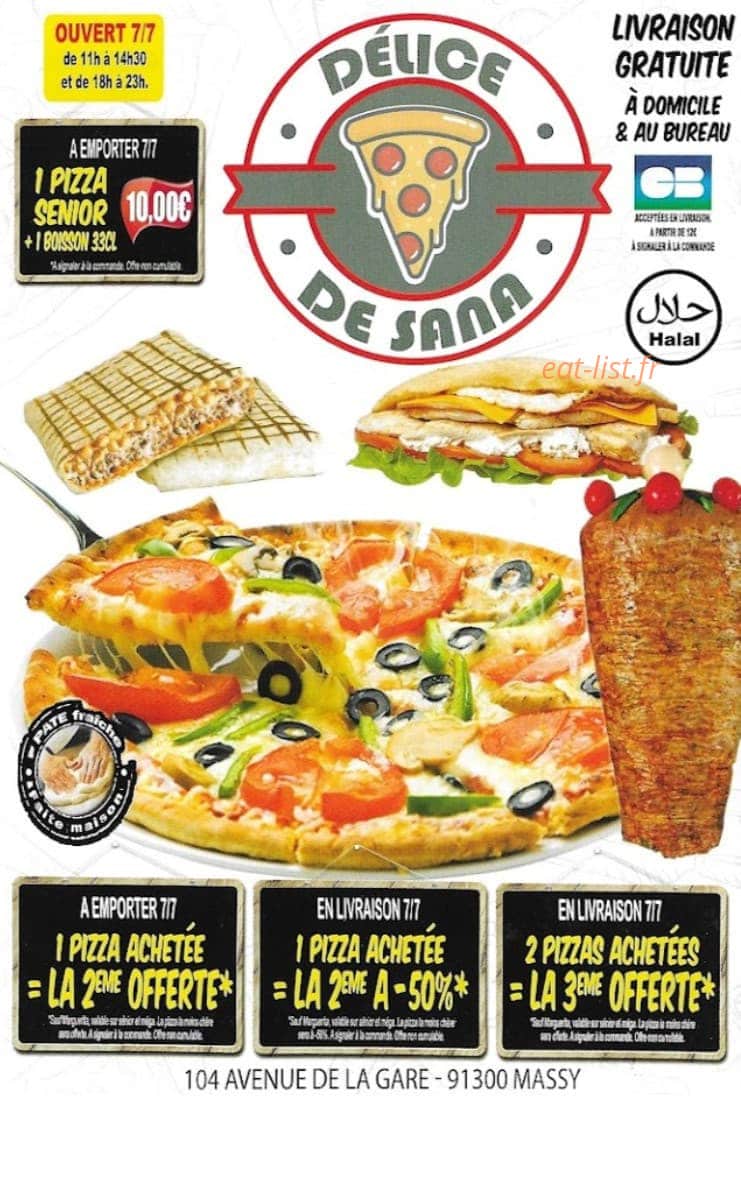 Delice De Sana — carte page 1