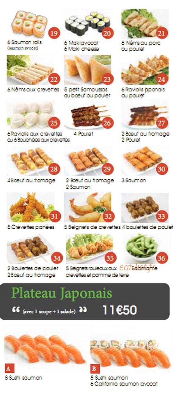Food Asia — carte page 8