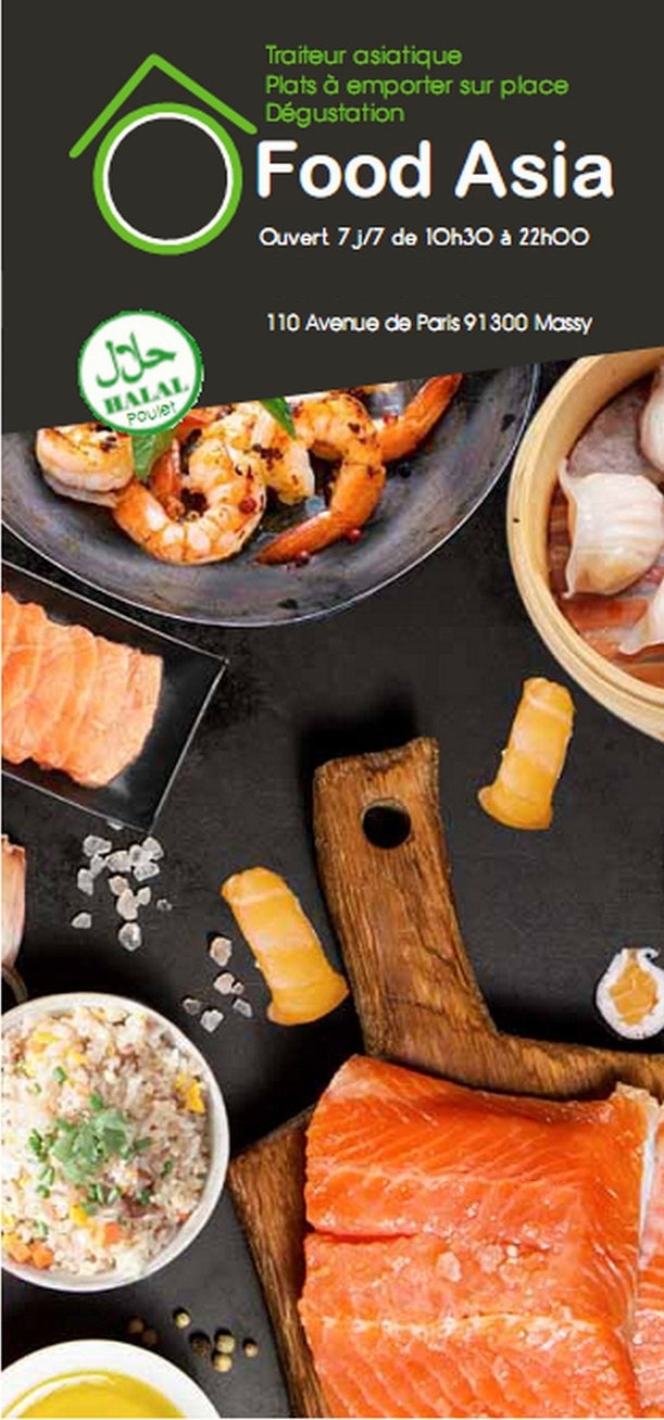 Food Asia — carte page 1
