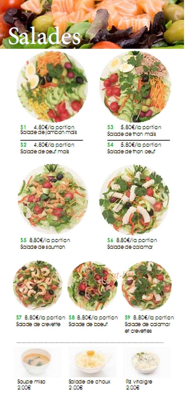 Food Asia — carte page 6
