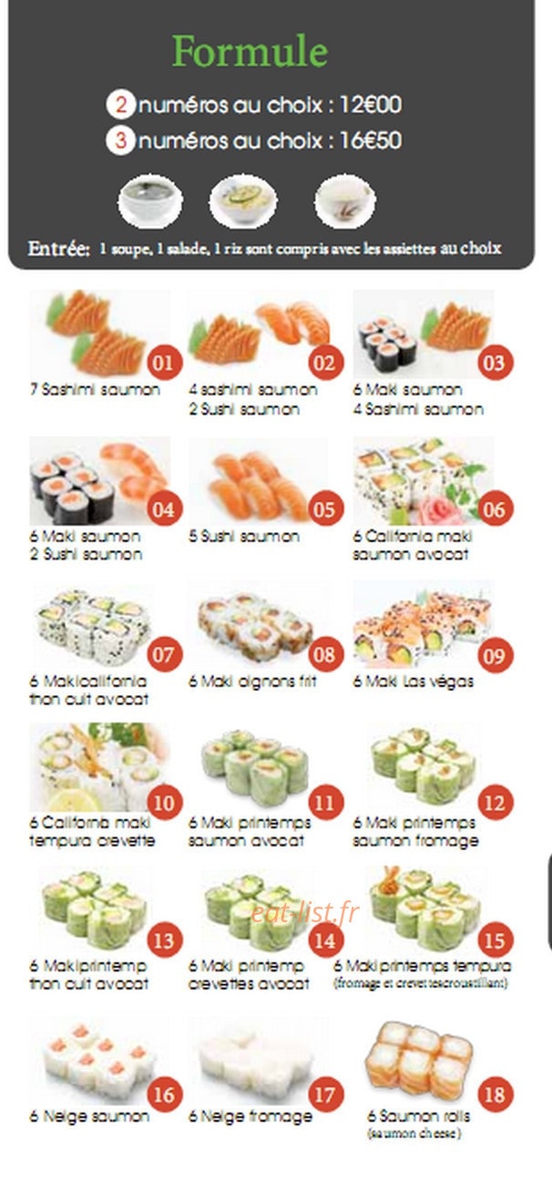 Food Asia — carte page 7