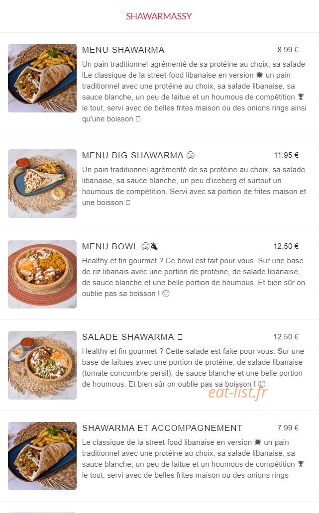 Good Food — carte page 8