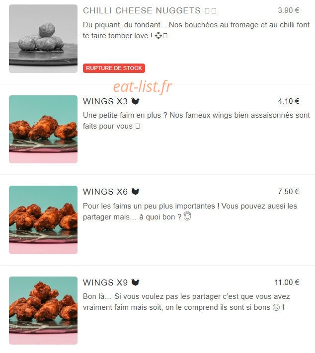 Good Food — carte page 3