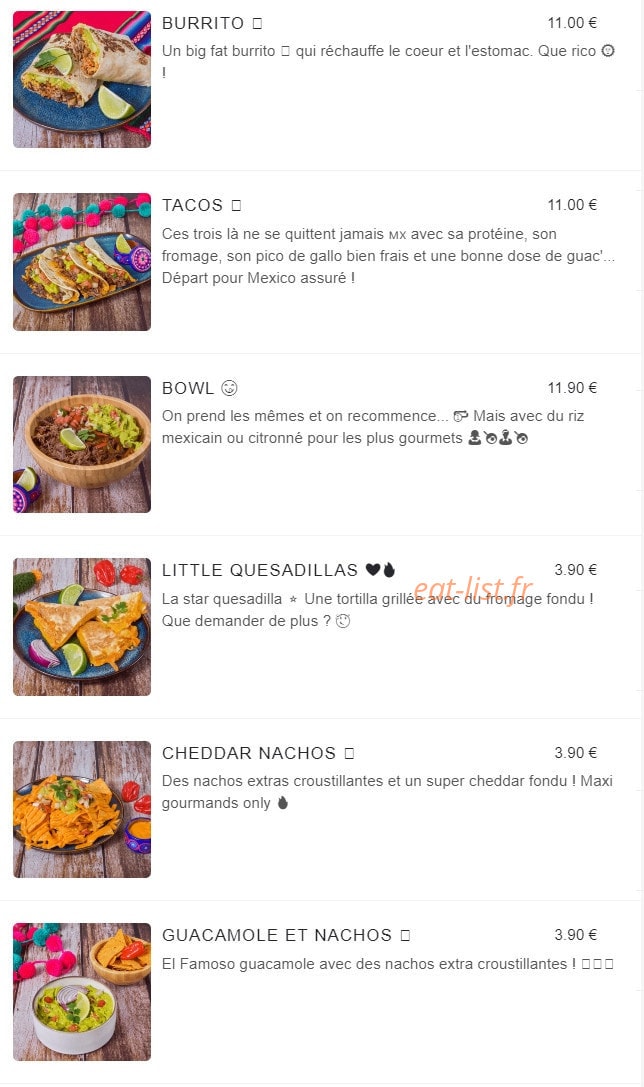 Good Food — carte page 6