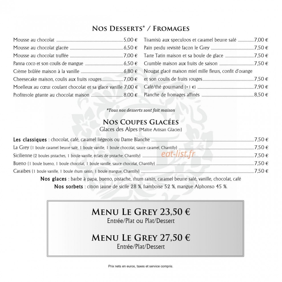 Le Grey Sud — carte page 4
