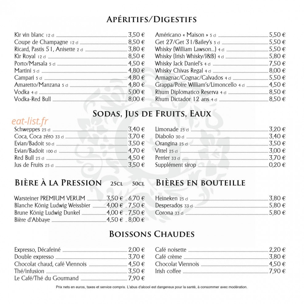 Le Grey Sud — carte page 5