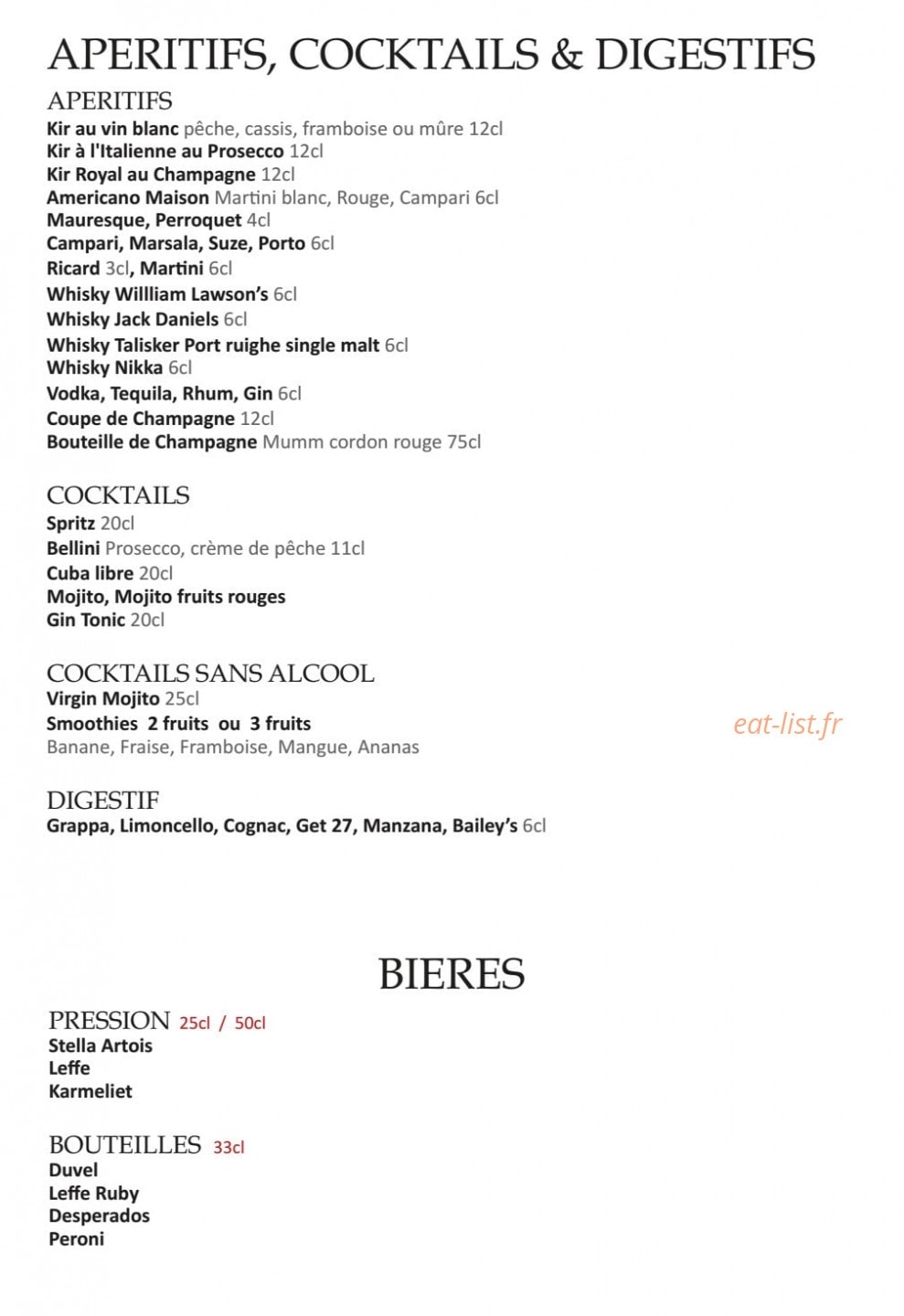 Mama Kitchen — carte page 8