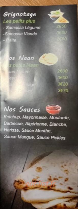 Naan'wich — carte page 3