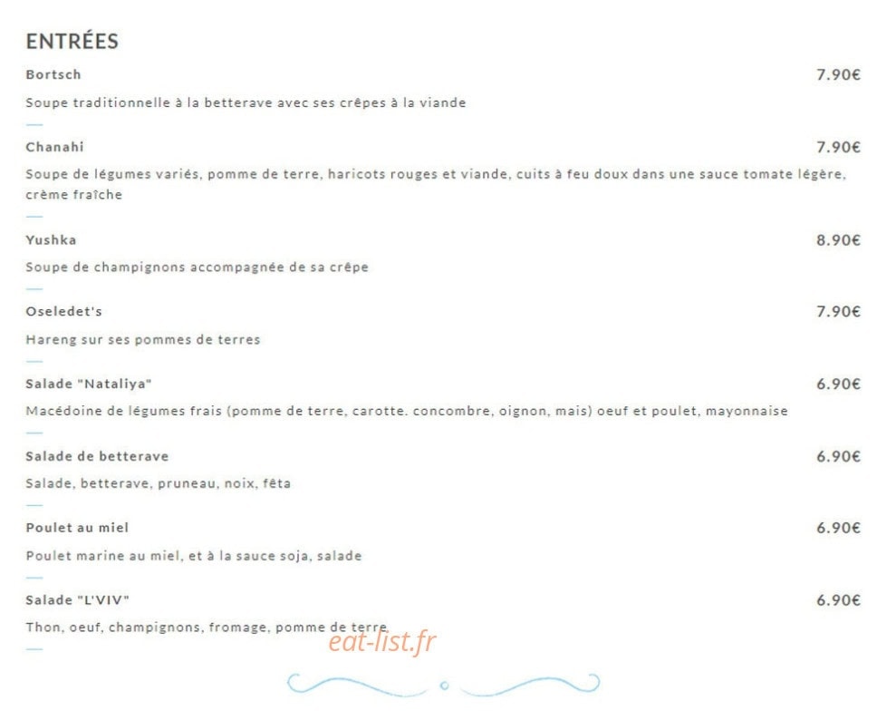 Nataliya — carte page 1