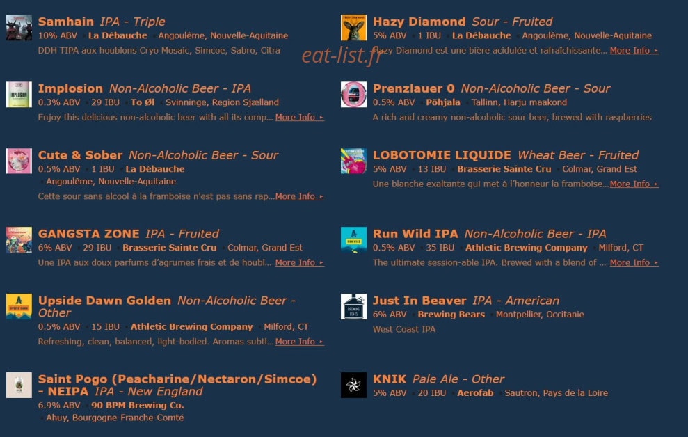 O'Massy Pale — carte page 4