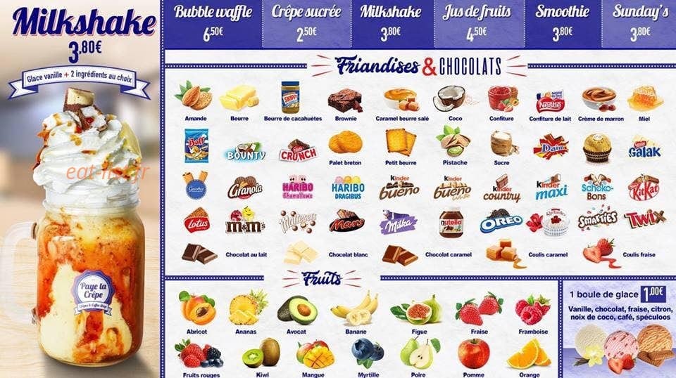 Paye Ta Crêpe — carte page 6