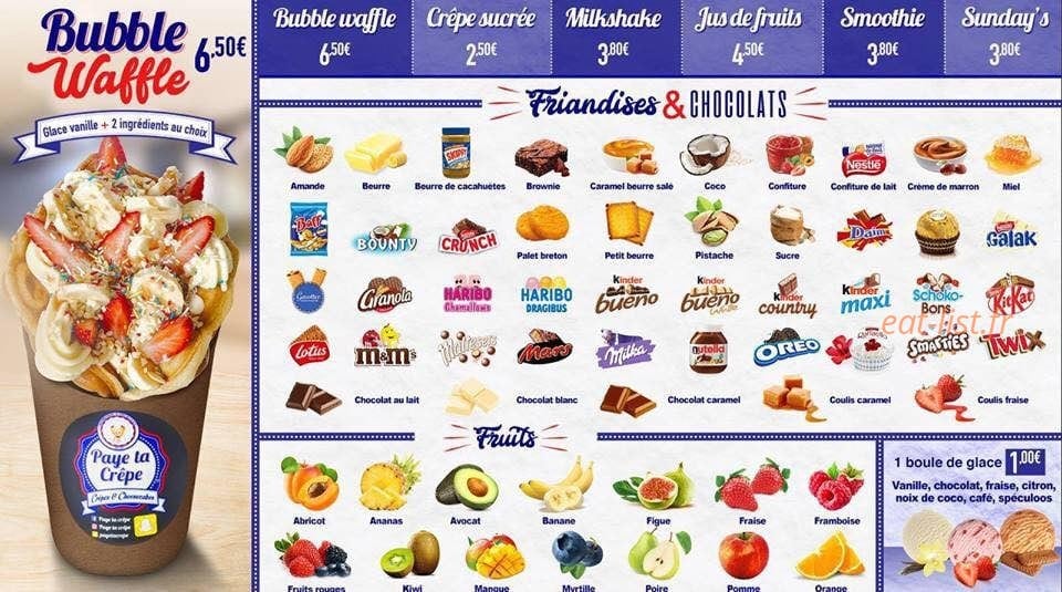 Paye Ta Crêpe — carte page 8
