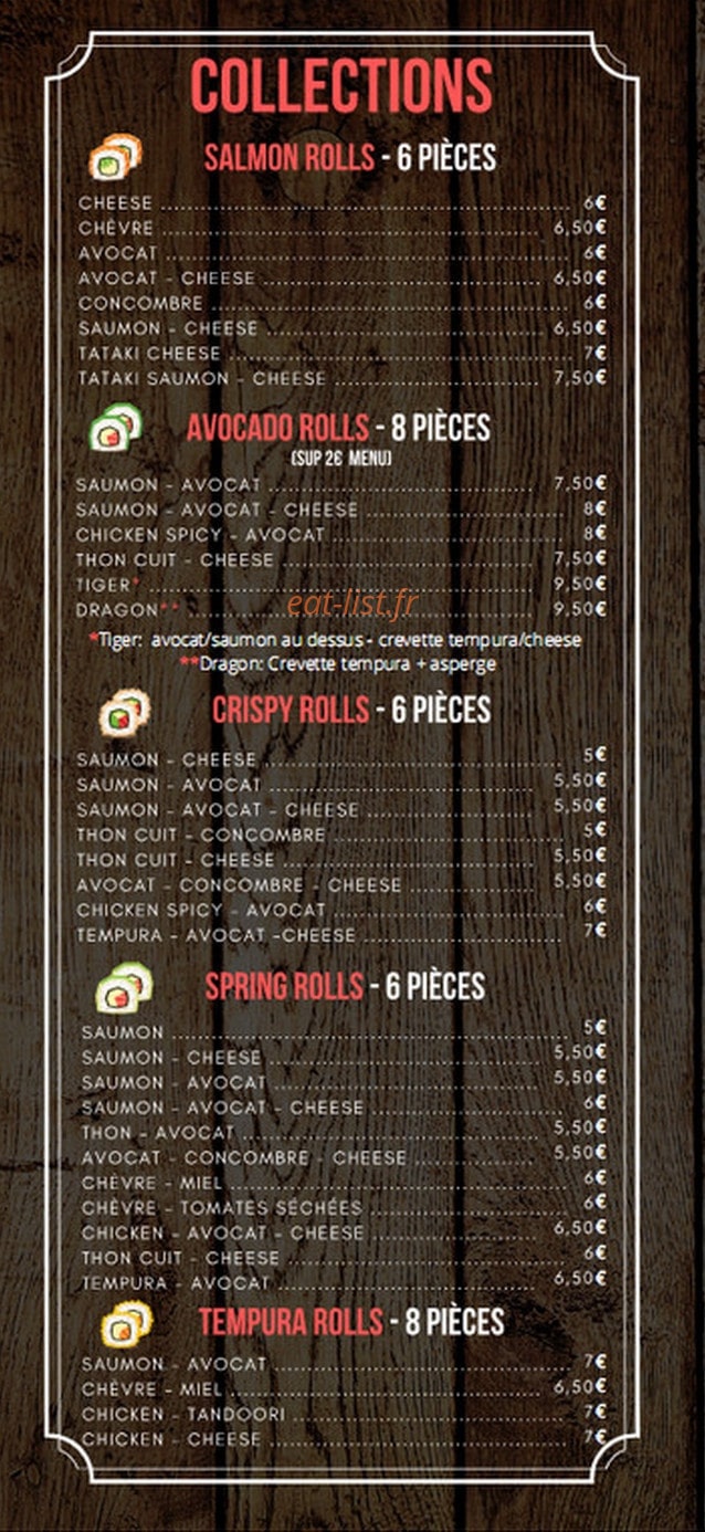 SanSushi — carte page 3