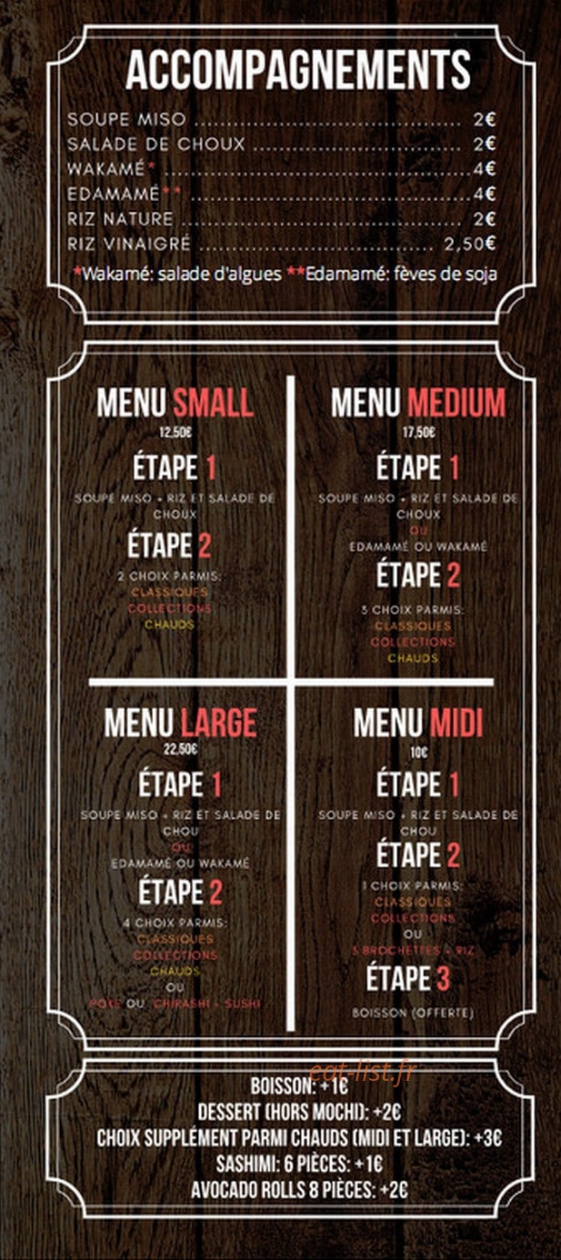 SanSushi — carte page 4