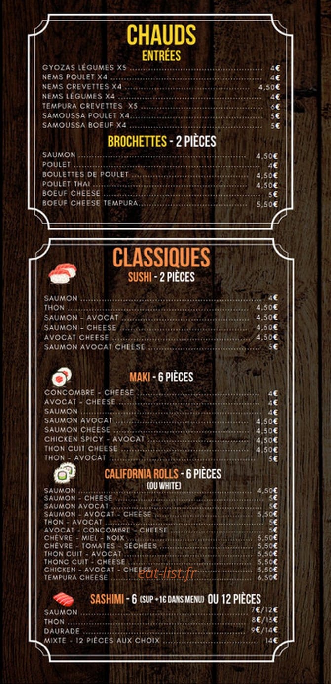 SanSushi — carte page 2