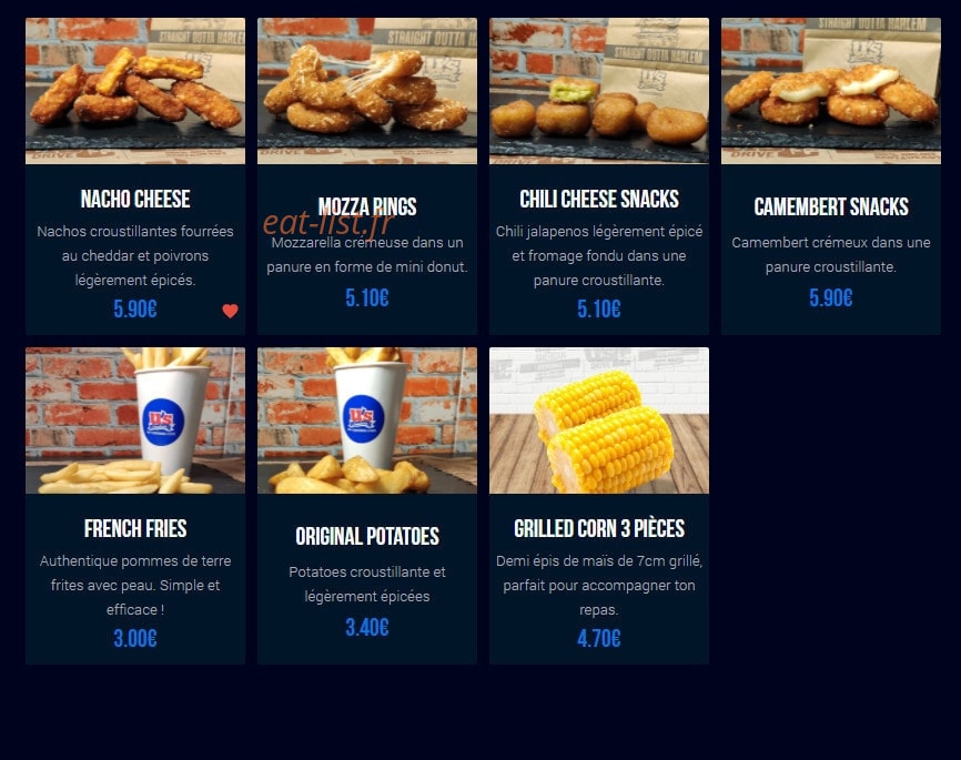 U's Canteen — carte page 4