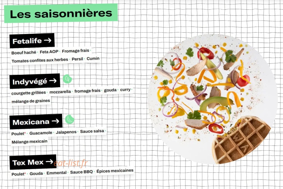 Waffle Factory — carte page 2