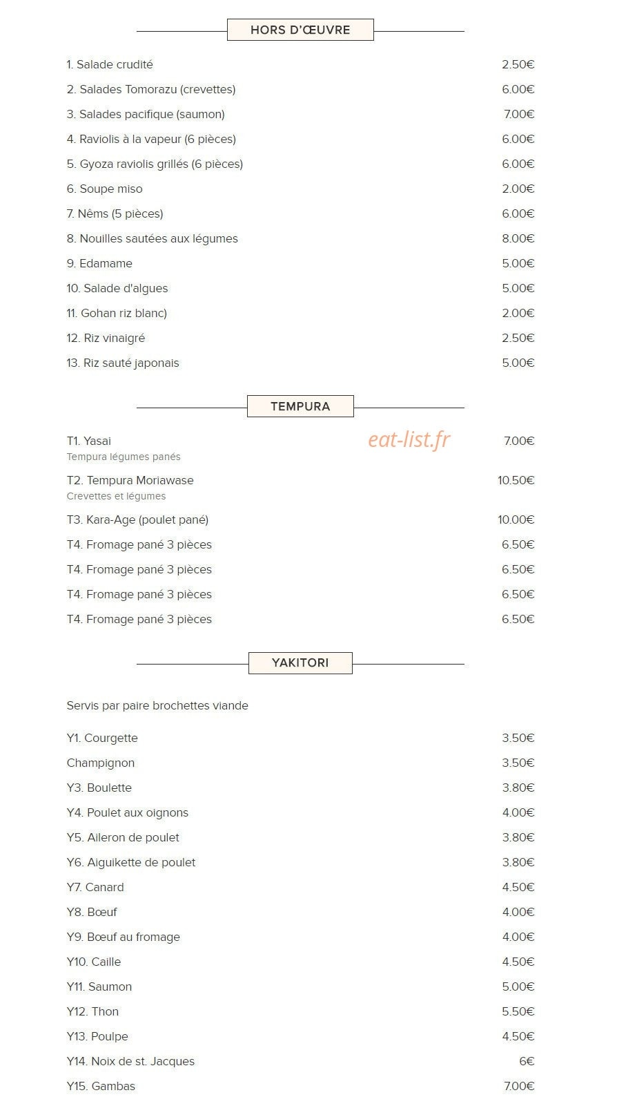 Yuki — carte page 1