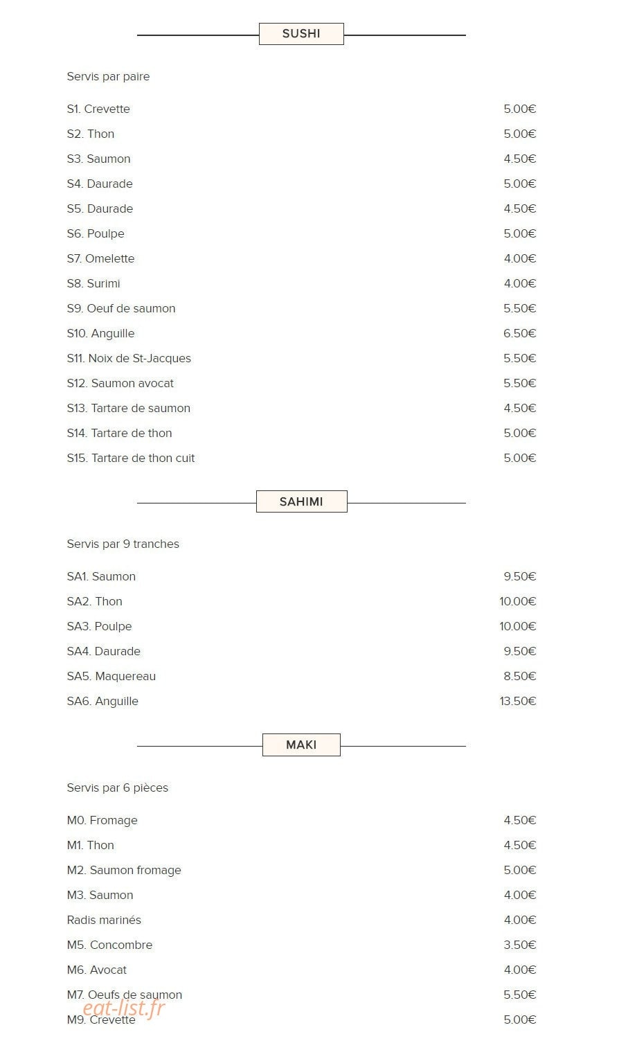 Yuki — carte page 2