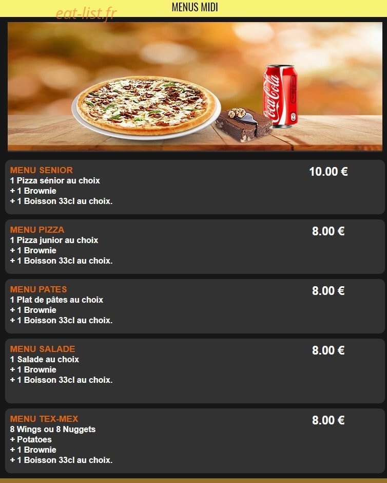 Star Pizza — carte page 2