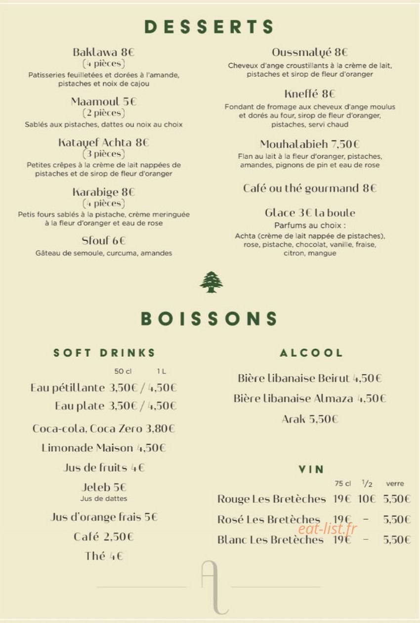 Au Liban — carte page 1