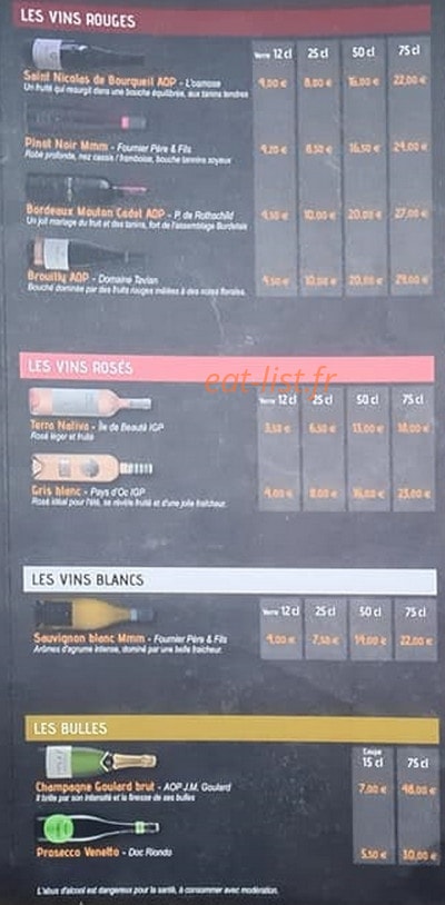 L'Origan — carte page 10