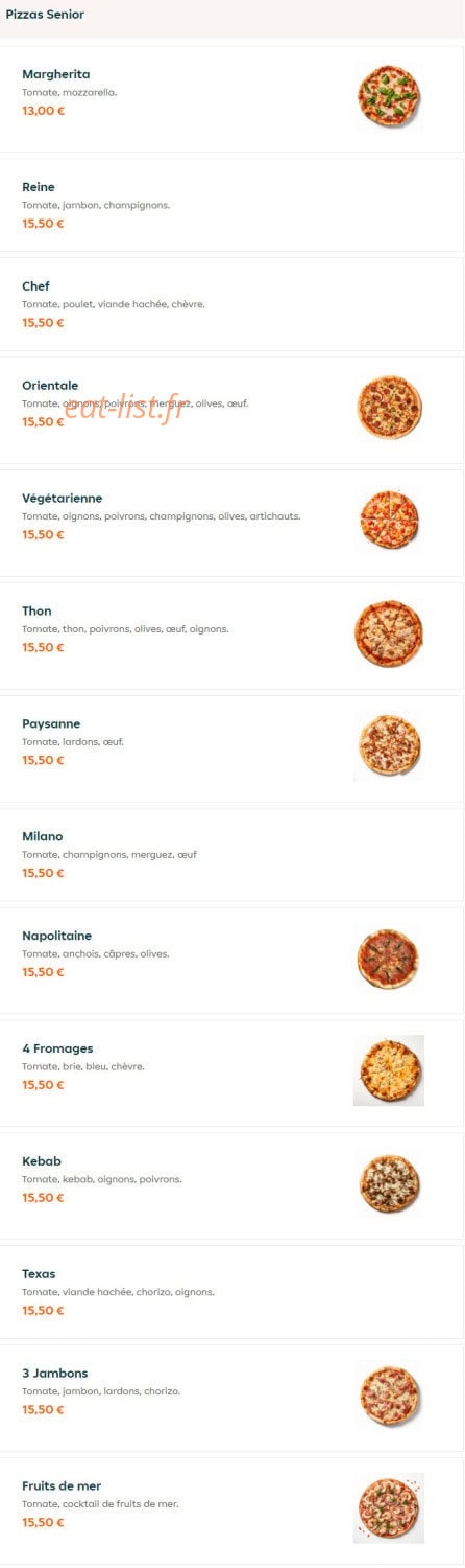 Di Napoli Pizza — carte page 7