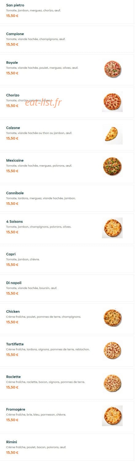 Di Napoli Pizza — carte page 8
