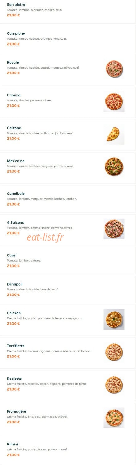 Di Napoli Pizza — carte page 11